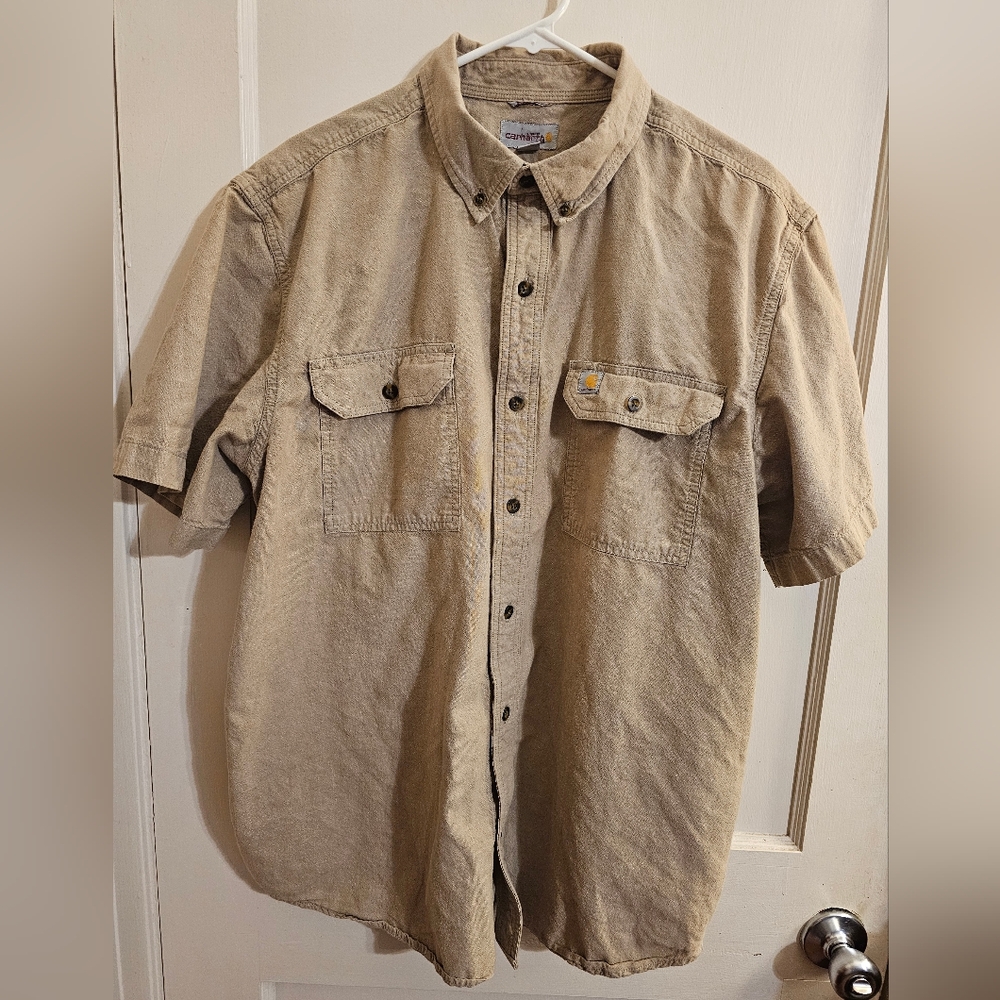 Carhartt khaki shirt xl